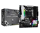 ASRock B450M Steel Legend Cartes mères AMD AM4 Socket 1 PCIe 3.0 x16, 1 PCIe 2.0 x16, 1 PCIe 2.0 ...