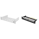 Assmann Digitus 10 Fixed Shelf, DN-10_Tray-1 & Digitus Professional DN de 91420 Panneau de Brassage modulaire blindé, 12 Ports, Blank, 1U, 254 mm, ...