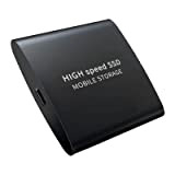 Astrobrights Disque Dur Externe 2To - Ultra-Mince 2.5" USB 3.1 métallique SSD Portable pour Mac, PC, Ordinateur Portable - Noir