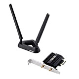 ASUS PCE-AX58BT Carte Réseau Wi-Fi 6 PCIe 160 MHz avec Bluetooth 5.0 (Ofdma, MU-MIMO, sécurité Wpa3, Adaptateur Profil Bas, Base ...