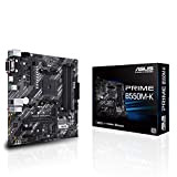 ASUS PRIME B550M-K – Carte mère AMD B550 (Ryzen AM4) au format micro ATX motherboard avec double M.2, PCIe 4.0, ...
