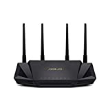 ASUS RT-AX3000 Dual Band WiFi Router, WiFi 6, 802.11ax, Lifetime Internet Security, Support AiMesh Whole-Home WiFi, 4 x 1Gb LAN ...