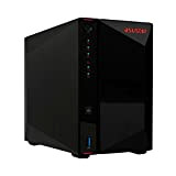 Asustor Nimbustor 2 Gaming Inspiré Network Attached Storage AS5202T, Intel J4005 2.0GHz Dual-Core, Two 2.5GbE Port, 2GB RAM DDR4, 4GB ...