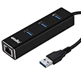 Atolla Hub USB 3.0 Multiples 3 Ports avec Un RJ45 Adaptateur USB Gigabit Ethernet 1000Mbps Réseau Port Compatible avec Windows ...