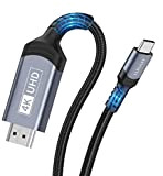 Atvoiti Câble USB C vers HDMI 4K pour Bureau à Domicile [Compatible Thunderbolt 3], Câble USB C Type C HDMI ...