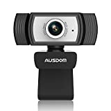 AUSDOM Webcam pour PC avec Microphone, AW33 USB Caméra Web avec HD 1080P pour Ordinateur Portable, Webcam Grand Angle en ...
