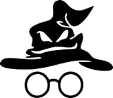 Autocollant Harry Potter - Lunettes et chapeau parlant - Pour ordinateur portable MacBook
