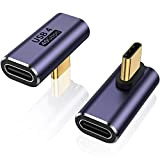 AuviPal Lot de 2 adaptateurs USB C mâle vers USB C femelle à angle droit 40 Gbit/s USB de type ...