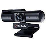 AVerMedia Live Streamer CAM 513 Webcam Ultra Grand Angle 4K avec Couverture Webcam, Microphone intégré, Plug & Play pour Jeu, ...