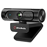 AVerMedia PW315 Webcam, Cache pour Webcam, Chat vidéo et Enregistrement 1080p / 60fps, Plug and Play, Microphones, Stream, Mise au ...