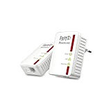 AVM Fritz . Powerline KIT de 2 adaptateurs, jusqu'à 500 Mbit/s, Plug and Play, Eco Mode, Instructions en Italien Blanc Blanc/Rouge 0.00