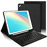AVNICUD Étui Clavier pour iPad 9.7", iPad 6ème/5ème Géneration(2018/2017), iPad Pro 9.7, iPad Air 2/1, Bluetooth Clavier AZERTY Français Amovible ...