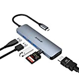 AYCLLIF 6 en 1 Adaptateur USB C, USB C Hub à Double Affichage(4K HDMI, SD/TF, USB A 3.0) pour MacBook ...