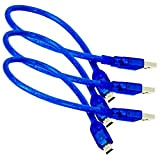 AZDelivery 3 x Câble Mini Bleu USB Compatible avec Arduino et Raspberry Pi