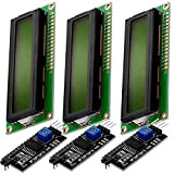 AZDelivery 3 x Display Module Vert LCD HD44780 16x2 avec Interface I2C 2x16 Caractères de Couleur Noire Compatible avec Arduino ...