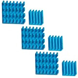 AZDelivery 3 x Refroidisseurs passifs 2 Pièces à dissipateur Thermique Aluminium Bleu pour modèles A + B Raspberry Pi