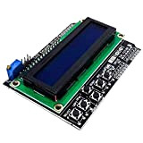 AZDelivery HD44780 1602 LCD Module afficheur Bleu Keypad 2 x 16 caractères de Couleur Blanche Compatible avec Arduino et Raspberry ...