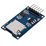 AZDelivery SPI Reader Mémoire Lecteur Micro SD TF Memory Card Module Shield Compatible avec Arduino incluant Un E-Book!