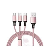 BAFLI Station de Recharge USB Multiports Câble de Chargeur USB 3 en 1 de Type C Cordon USB for téléphone ...