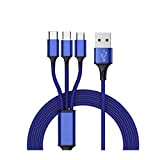 BAFLI Station de Recharge USB Multiports Câble de Chargeur USB 3 en 1 de Type C Cordon USB for téléphone ...
