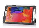[Bamboo] Slim Étui Smart Cover La Couverture De Caisse en Cuir pour Samsung Galaxy Tab Pro 8.4 Tablet,Gris