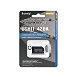 BASEQI UHS-II Adaptateur microSD en aluminium pour MacBook Pro 2021 M1 14" et 16" (gris sidéral + prise de poussière ...