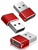 Basesailor Adaptateur USB C Femelle vers USB A Mâle 3-Pack,Convertisseur Câble Chargeur Type C pour iPhone 11 12 13 Pro ...