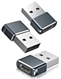 BASESAILOR Adaptateur USB C Femelle vers USB A Mâle 3-Pack,Convertisseur Câble Chargeur Type C pour Apple Watch 7 SE,iPhone 11 ...