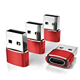 BASESAILOR Adaptateur USB C Femelle vers USB Mâle 4-Pack,Chargeur Type A pour iPhone 11 12 13 Pro Max Mini,14,Airpods 3,Apple ...