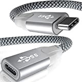BASESAILOR Câble Extension USB C 0.2M,USB-C 3.1 Gen2 10Gbps Cordon Femelle à Mâle Type C,Rallonge Adaptateur Thunderbolt 3 pour Nintendo ...