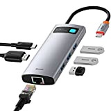 Baseus Hub USB C, Adaptateur USB C avec HDMI 4K, Ethernet RJ45, Port 100W PD, 3 Ports USB 3.0, 6 ...