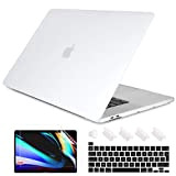 Batianda Coque pour M2 2022 MacBook Pro 13 Pouces 2020 A2338 M1 A2289 A2251, Plastique Matt givré Rigide Étui avec ...