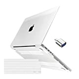 Batianda Coque Rigide pour MacBook Air 13.6 Pouces 2022 A2681 M2 Ordinateur Portable Accessoires Housse avec Couverture Clavier français Protection ...