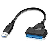 Beigemo Adaptateur USB 3.0 vers SATA III, Super Speed Disque Convertisseur Cable Adapter pour 2.5" SSD/HDD Drives, Supporte UASP SATA ...