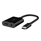 Belkin Adaptateur USB-C 3,5 mm Rockstar Audio + Recharge (Adaptateur USB-C Audio Compatible avec iPad Pro 12.9, 11, Galaxy, Pixel, ...