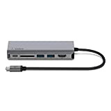 Belkin Adaptateur USB-C multiport 6-en-1 (4K HDMI, USB-C PD Pass-Through 100 W, 2 x USB A, Gigabit Ethernet, lecteur de ...