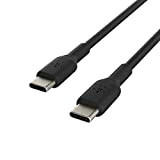 Belkin Câble de recharge USB-C vers USB-C Boost Charge (câble USB Type-C pour Samsung, Pixel, iPad Pro, etc. ; 2 m, noir)