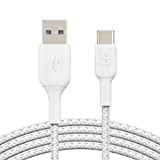 Belkin Câble USB-C à gaine tressée Boost Charge (câble USB-C vers USB-A, câble USB Type-C pour Samsung, Pixel, iPad Pro, Nintendo ...