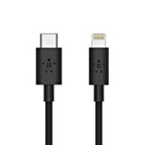 Belkin Câble USB-C BOOSTCHARGE avec Connecteur Lightning (Câble USB-C vers Lightning Certifié MFi, avec Charge Rapide, Conçu pour iPhone, MacBook, ...
