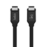 Belkin Câble USB4 USB-C vers USB-C (80 cm, Certification USB-IF, Power Delivery jusqu'à 100 W, 40 Gbit/s, Rétrocompatible avec Thunderbolt ...