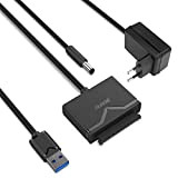 BENFEI Adaptateur USB 3.0 vers SATA, Disque Dur USB vers SATA III pour Disque Dur HDD/SSD 2,5 Pouces / 3,5 ...