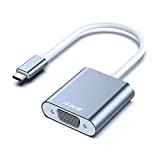 BENFEI Adaptateur USB C vers VGA, Thunderbolt 3 vers VGA Mâle vers Femelle, pour MacBook Apple 2019/2018/2017,Version en Aluminium
