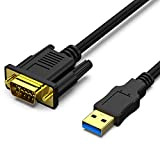 BENFEI Câble USB vers VGA, 1,8 m USB 3.0 vers VGA mâle vers mâle