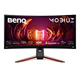 BenQ MOBIUZ EX3410R Écran Curved Gaming (34 Pouces, Ultrawide, 1440P, 144 Hz, 1ms, HDR 400, FreeSync Premium Pro, télécommande)
