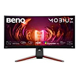 BenQ MOBIUZ EX3415R Écran Curved Gaming (34 Pouces, IPS, Ultrawide, 1440P, 144 Hz, 1ms, HDR 400, FreeSync Premium Pro, télécommande)