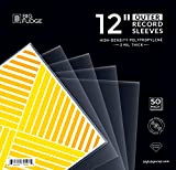BIG Fudge Pochettes Extérieures Vinyles - 30cm x 50pcs - Pochette Transparente en Plastique pour Disque Vinyle 33 Tours - ...