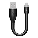 BigBlue Câble USB Type C 15CM, Court Câble USB C en Silicone Flexible, Sync Rapide pour Samsung Galaxy S9 /S8