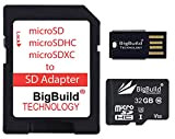 BigBuild Technology 32 Go 100 Mo/s Ultra Rapide microSD Carte mémoire pour DashCam de Mio MiVue 798, Mio MiVue C312, ...