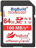 BigBuild Technology 64 Go UHS-I U3 100 Mo/s Carte mémoire pour Sony Cybershot DSC W830 Caméra, Classe 10 SDXC