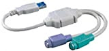 BIGtec câble uSB - 2 x pS/2 pour souris tastatür, adaptateur souris uSB et adaptateur adaptateur uSB de clavier uSB, ...